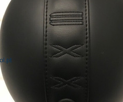 CapaceteE NEXX X70 GROOVY em pele preto aberto C/ VISEIRA SOLAR