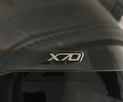 CapaceteE NEXX X70 GROOVY em pele preto aberto C/ VISEIRA SOLAR