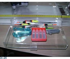 Mesa de empatar anzóis e para fazer baixadas em acrílico